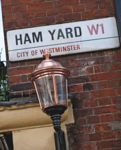 Ham Yard street sign